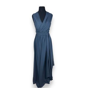 Birdy Grey Maxi Dress Gown Women's‎ Small Blue